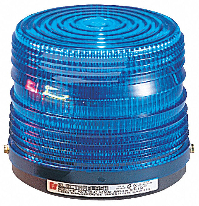 Warning Light Strobe Tube Blue 120VAC