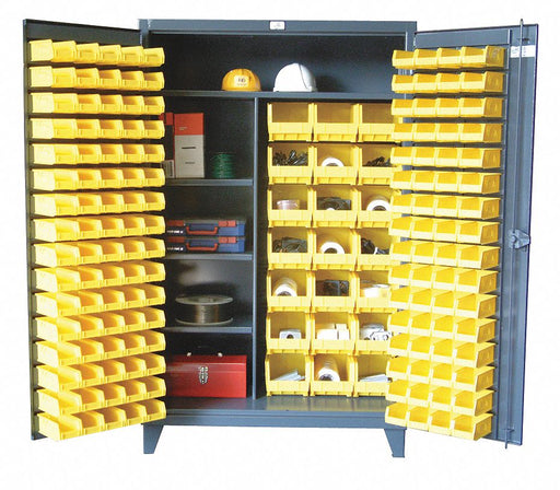 Bin Cabinet 78 x48 x24 Gray 165YlwBns