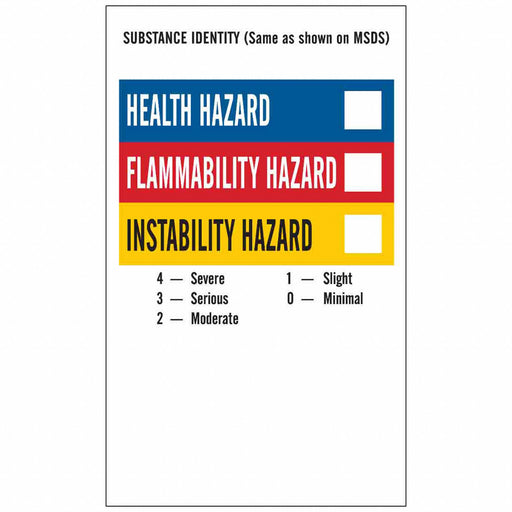 NFPA Label 5 In.H 3 In.W PK500
