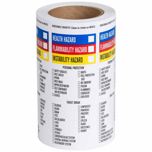 NFPA Label Paper 8 In.H 3 In.W PK500