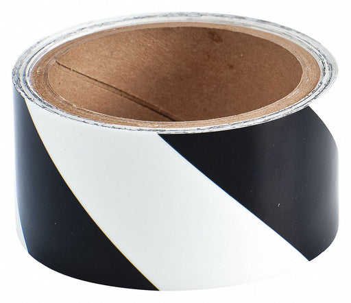 Floor Tape Black/White 2 inx15 ft Roll