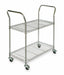 Wire Cart 2 Shelf Chrome 53x24x39 In.