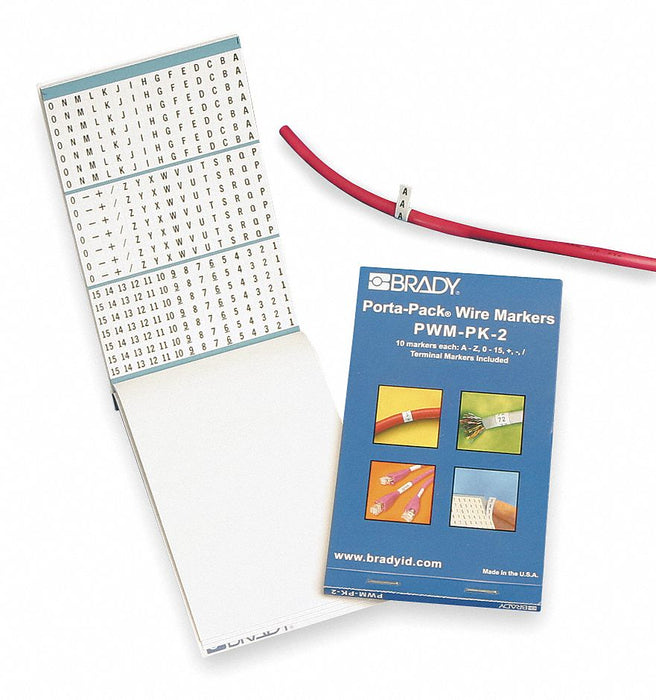 Wire Marker Book Preprintd Self-Adhesiv