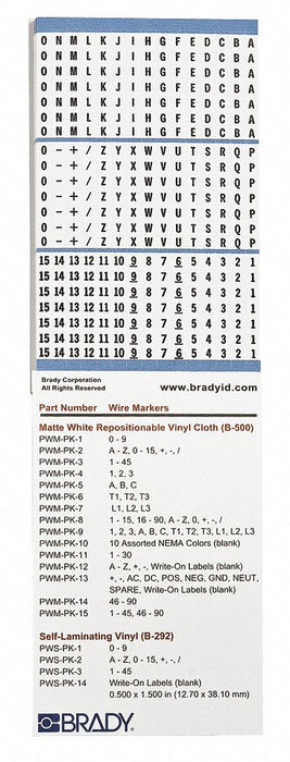 Wire Marker Book Preprintd Self-Adhesiv