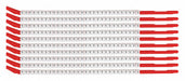 Wire Marker Wand Preprinted Sleeve PK10