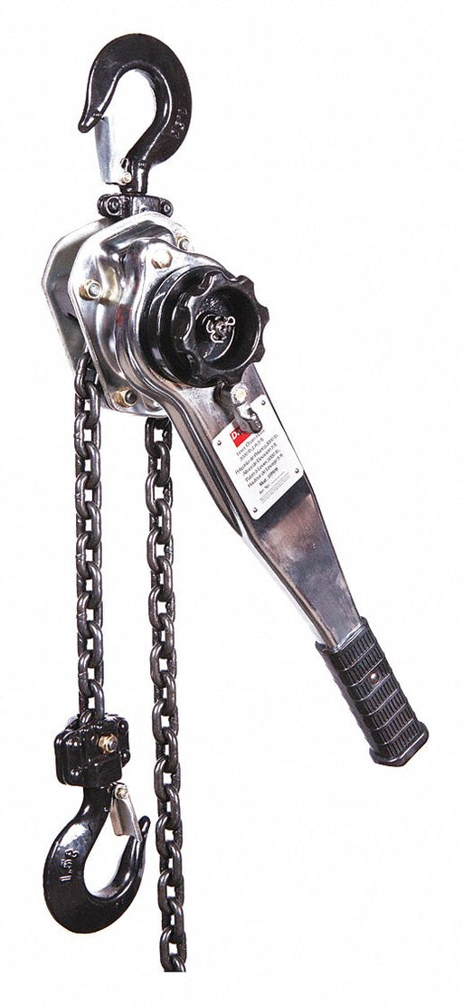 K9270 Lever Chain Hoist 3000 lb Lift 5 ft.