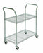 Wire Cart 2 Shelf 41x18x39 zinc In.