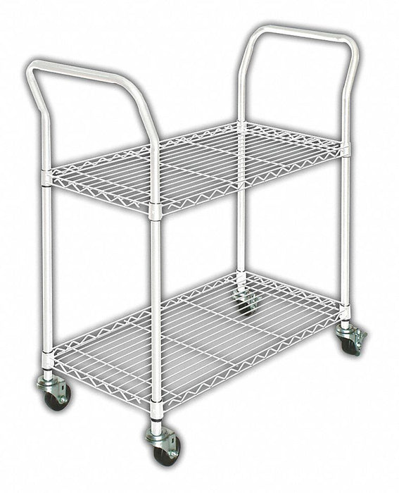 Wire Cart 2 Shelf L41 x W24 x H39 In.