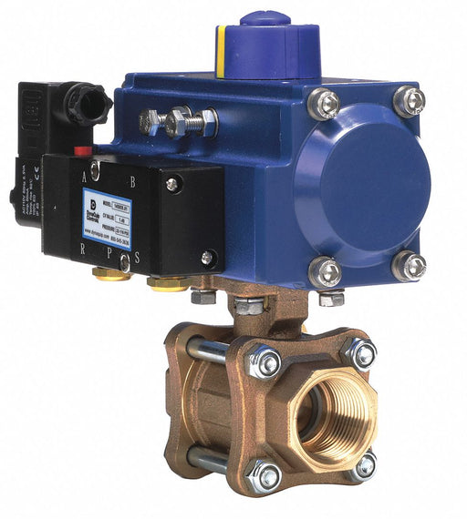 Ball Valve Pneumatic Double Acting 1 In