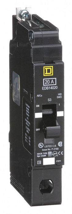 Circuit Breaker 20A Bolt On 277V 1P