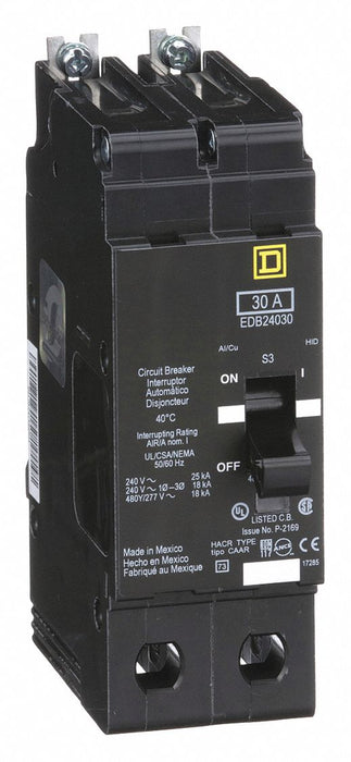 Circuit Breaker 30A Bolt On 277/480V 2P
