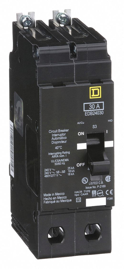 Circuit Breaker 30A Bolt On 277/480V 2P