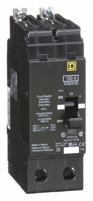 Circuit Breaker 100A Bolt On 277/480V 2P