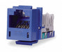 M1021 Modular Jack 0.875 in H Blue