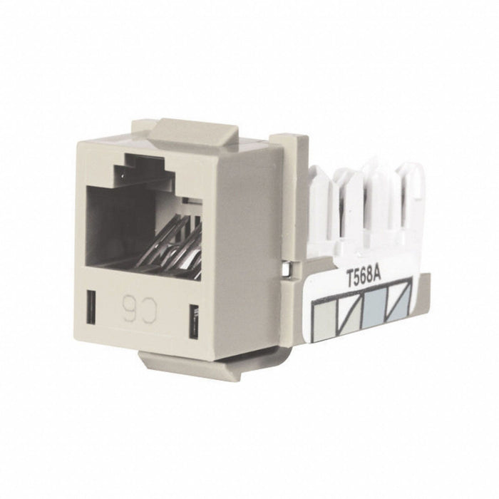 M1021 Modular Jack 0.875 in H Off-White