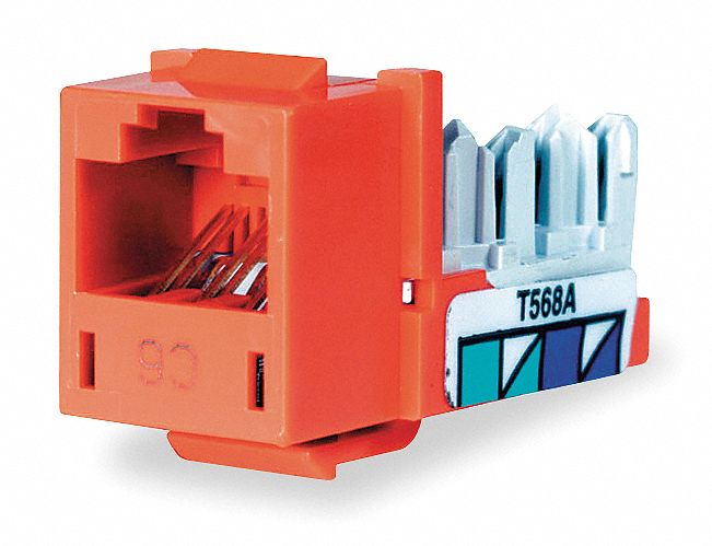 Jack Orange Cat6 Rj45