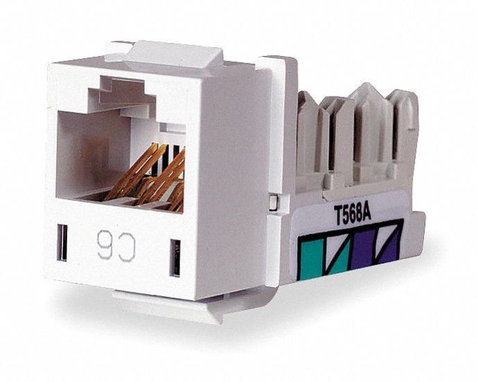 M1021 Jack White Cat6 Rj45