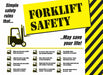 Safety Poster 17 in x 22 in Plastic