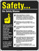 Safety Poster 22 in x 17 in Plastic