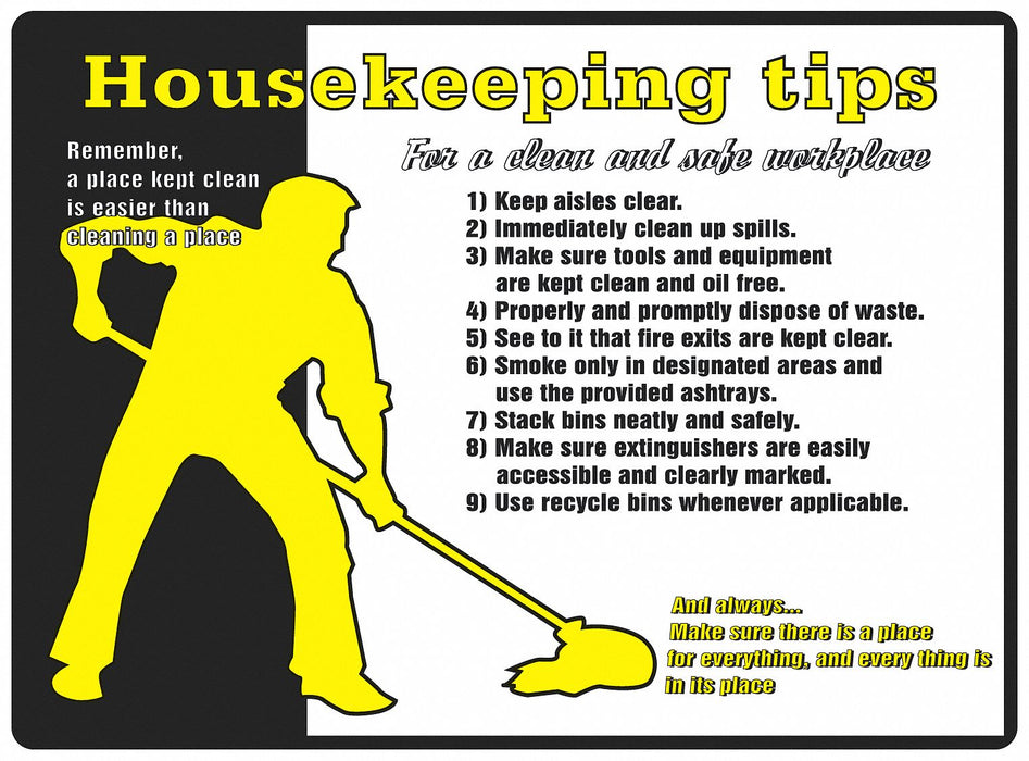 Safety Poster 17 in x 22 in Plastic