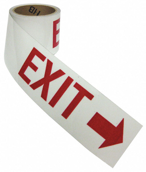 Floor Tape Red/White 3 inx15 ft Roll