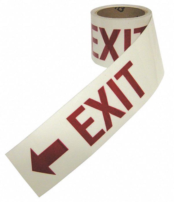 Floor Tape Red/White 3 inx15 ft Roll