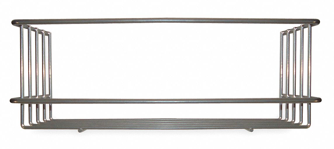 Wire Basket 4x4x12 in Pwdr Ct Steel