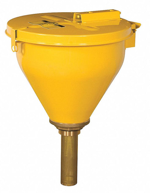 SelfClosingFunnel Yellow GalvStl NPS/NPT