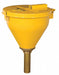 SelfClosingFunnel Yellow GalvStl NPS/NPT