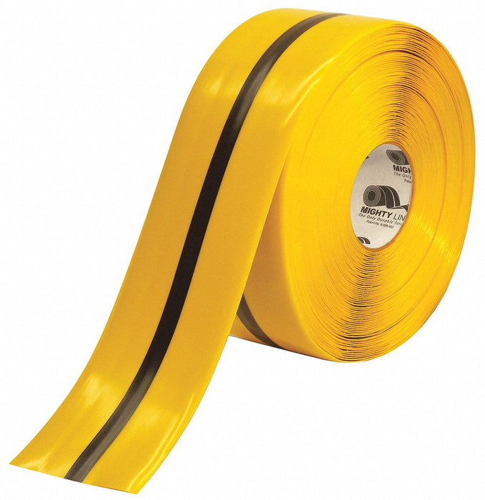 Floor Tape Black/Yellow 4 inx100 ft Roll