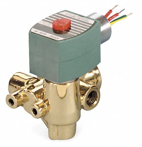 QuickExhaust Solenoid Valve Brass NC Air