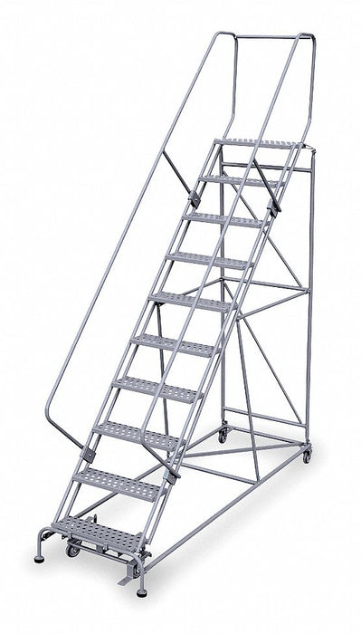Rolling Ladder Hndrl Pltfm 100 In H