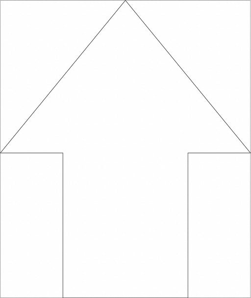 Floor Stencil Arrow Polyethylene