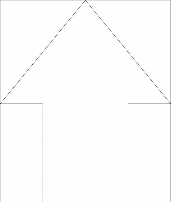 Floor Stencil Arrow Polyethylene