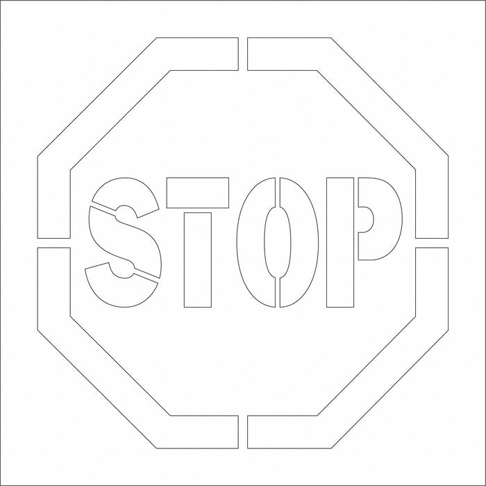 Floor Stencils Stop Polyethylene