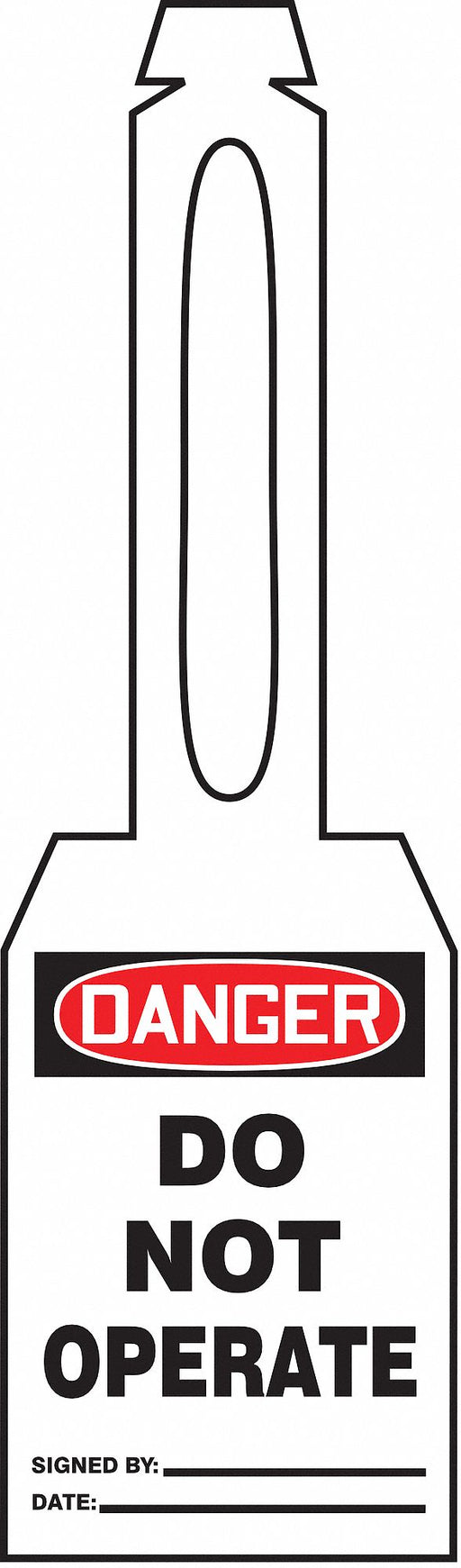 Loop n Strap Danger Tag 5 1/4in H PK25