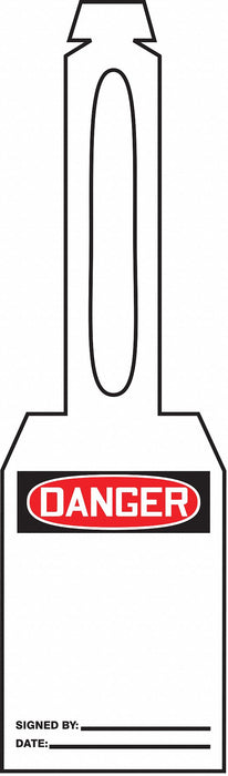 Loop n Strap Danger Tag 5 1/4in H PK25
