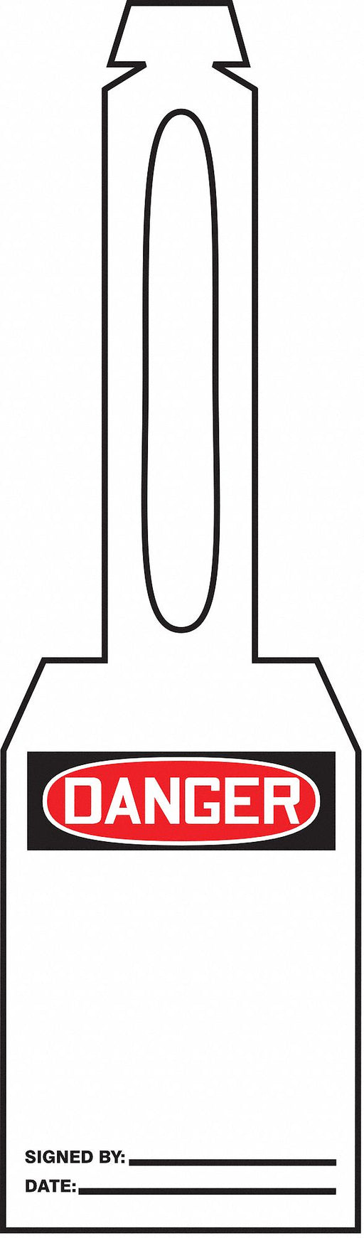 Loop n Strap Danger Tag 5 1/4in H PK25