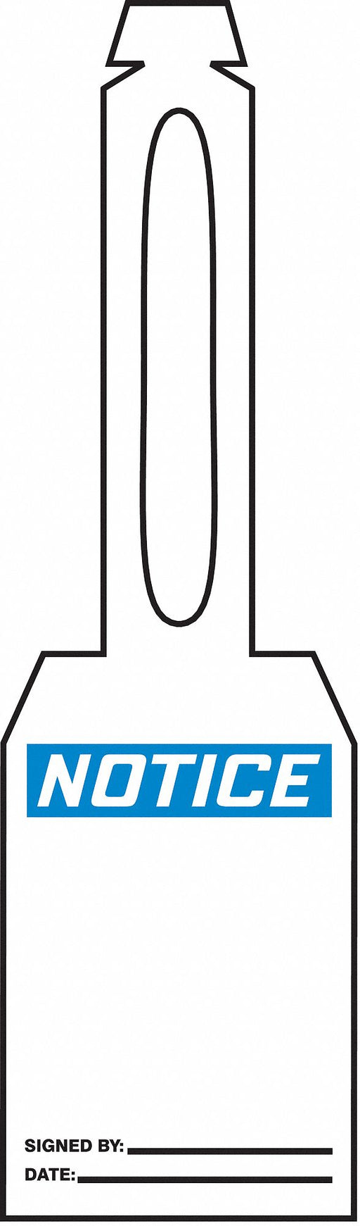 Loop n Strap Notice Tag 5 1/4in H PK25