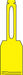Tag Yellow 5-3/4inH 3-1/4inW PK25