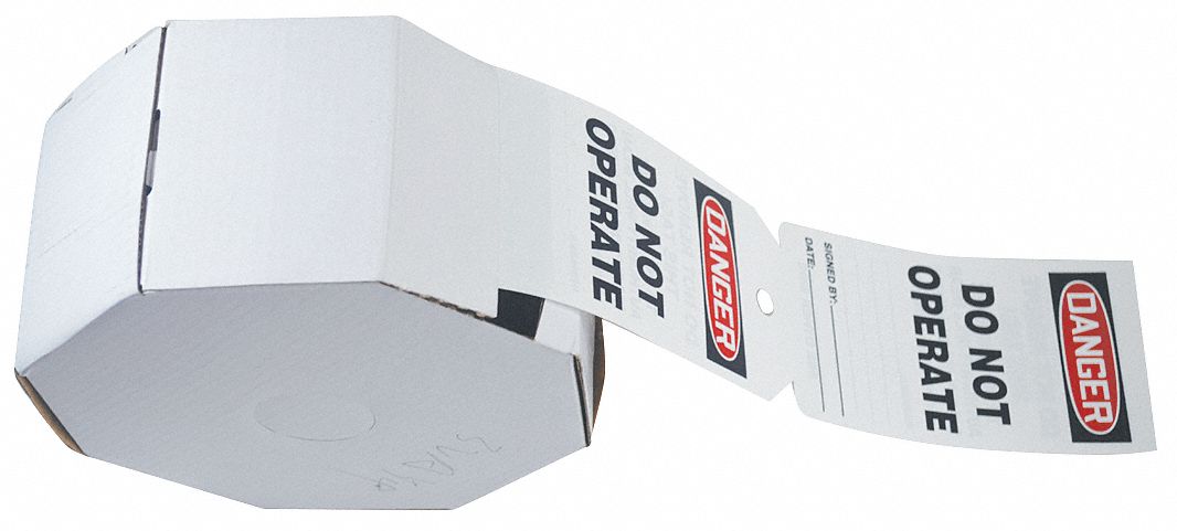 Danger Tag 6 1/4 in H 3 in W PVC PK250
