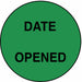 Label Green 3/4 in H PK1000