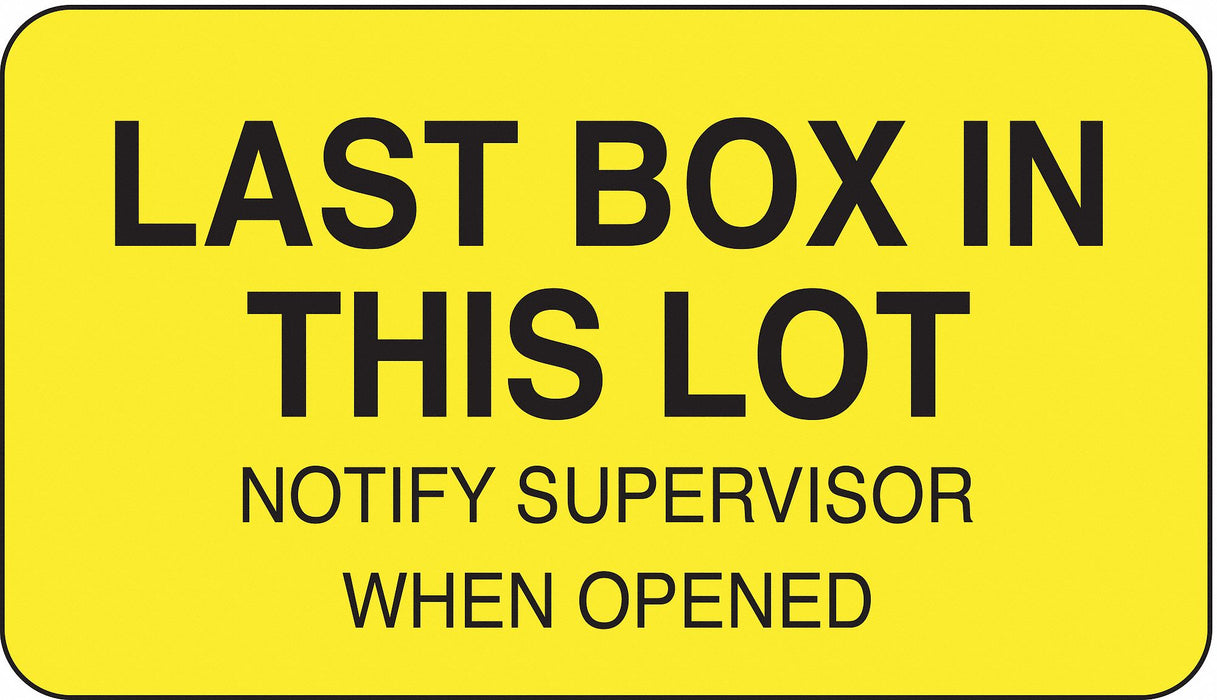Label Yellow Paper PK1000