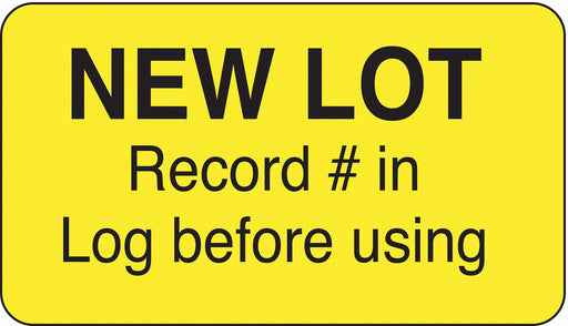 Lot Label 1 in x 1 3/4 in Paper PK1000