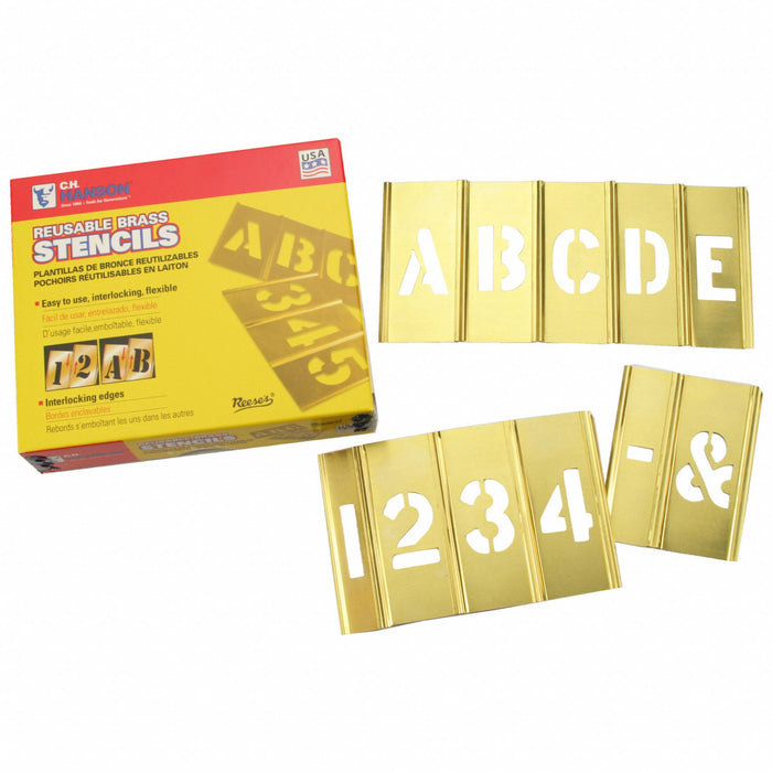 StencilSet CombinationSet Brass 45pcs