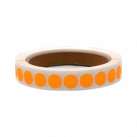 Inventory Label Orange Paper