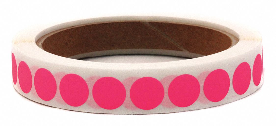 Shipping Dot Label 1/2 in W PK1000