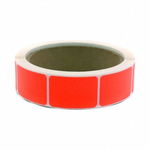 Inventory Label Red Paper PK500