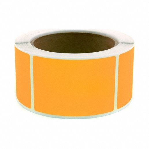 Inventory Label Orange Paper PK200