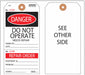 Tag White 5-3/4inH 2-7/8inW PK100